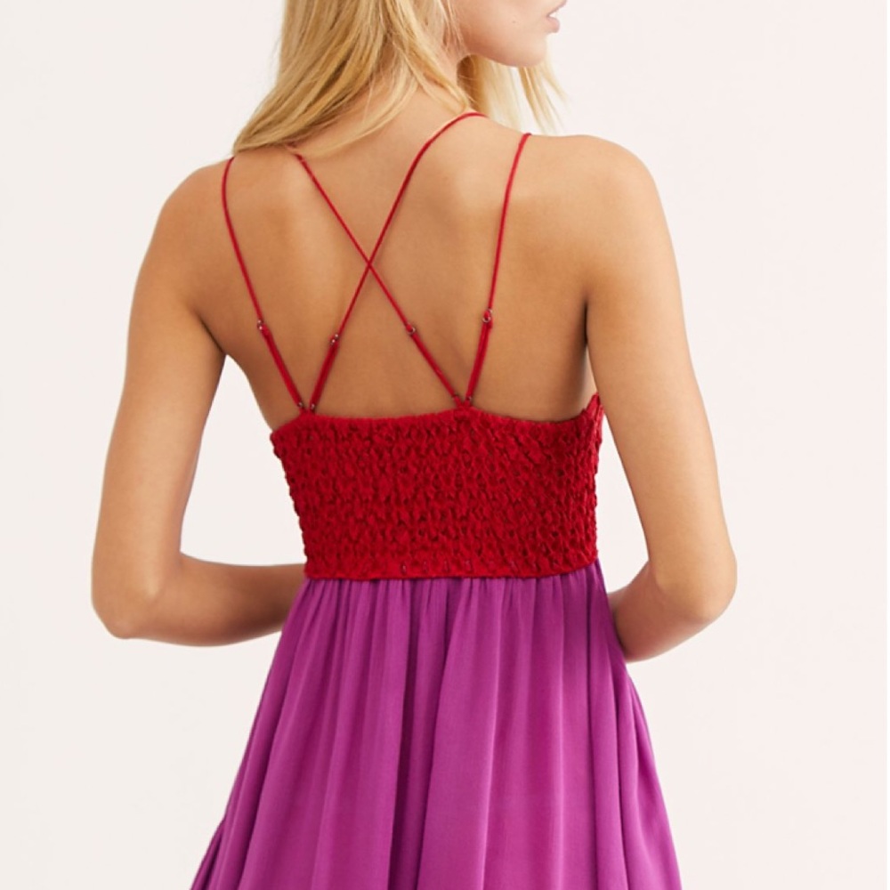 Free People Adella Lace Bodice Slip Dress NWT XS - Picture 5 of 14